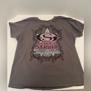 George Strait 2014 cowboy rides away tour woman’s T-shirt size CL